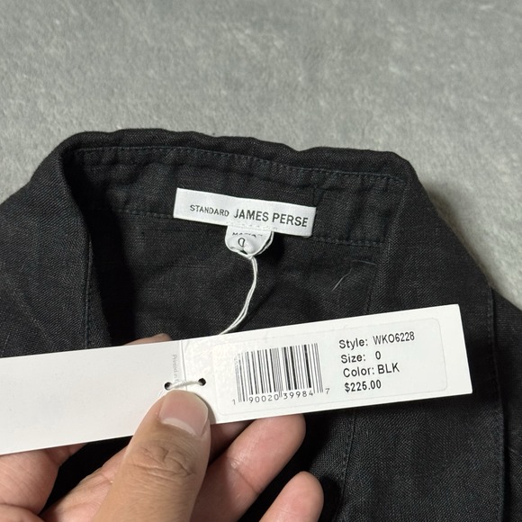 James Perse Standard NWT Womens Button Down Short Sleeve Dress Linen Size S - Picture 4 of 10